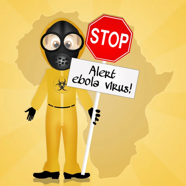 Virus di allerta ebola — Foto Stock