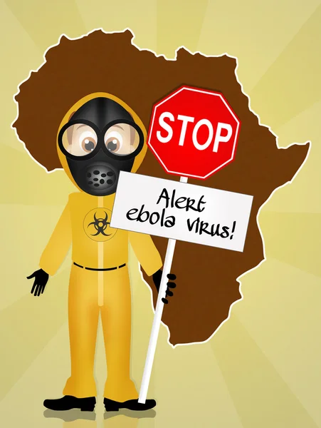 Uyarı virüs ebola — Stok fotoğraf