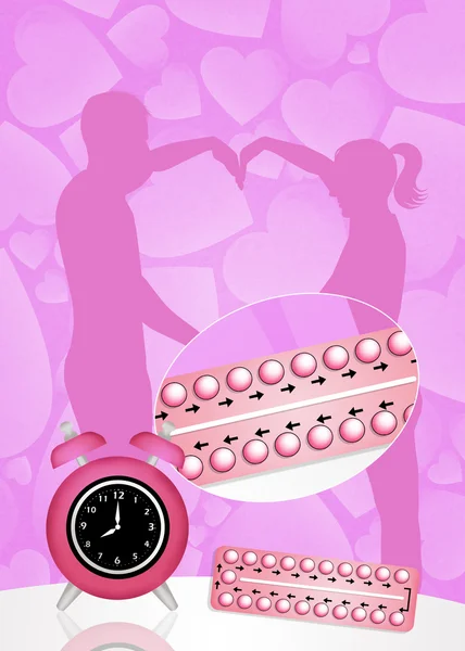 Birth control pills — Stock Photo, Image