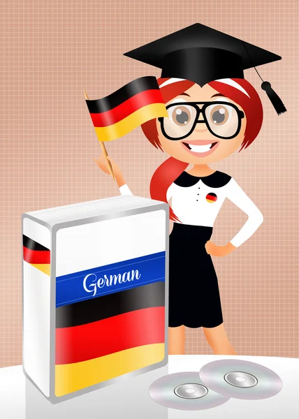 Tyska språkkurs — Stockfoto