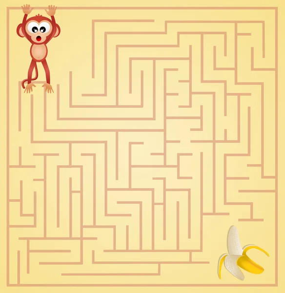 Labirinto divertente — Foto Stock