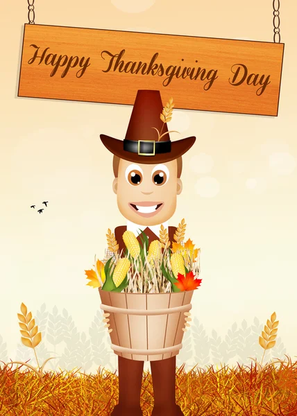 Happy thanksgiving day — Stockfoto