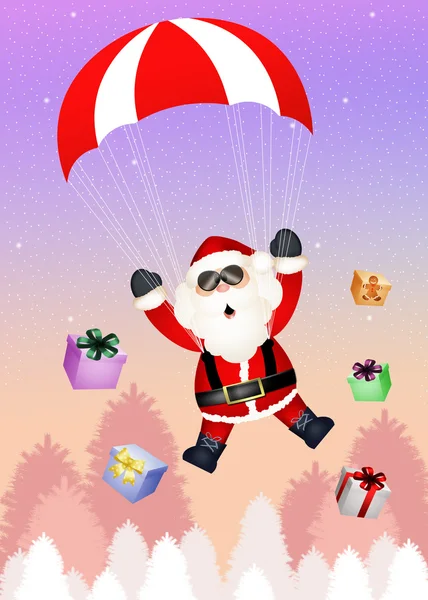 Śmieszny Święty Mikołaj — Zdjęcie stockowe