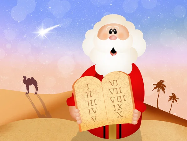 Moses with tables of the Ten Commandments — Stock Photo, Image