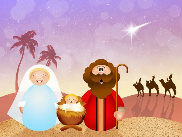 Christmas Nativity scene — Stock Photo, Image