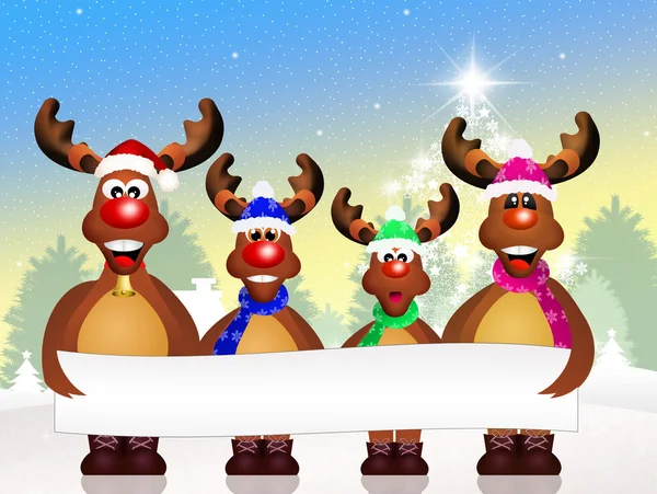 Reindeer family — Stock Photo, Image