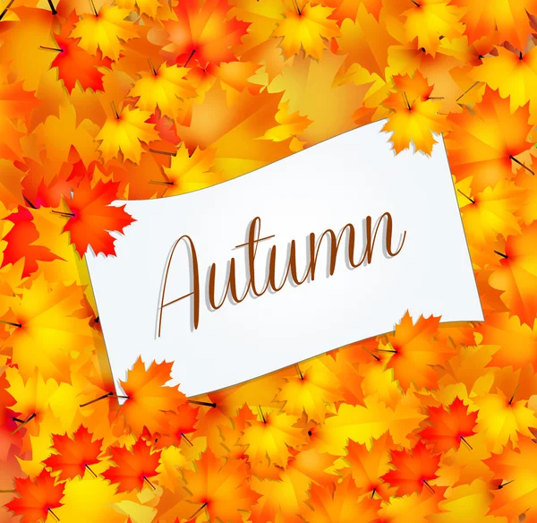 Herbstpostkarte — Stockfoto