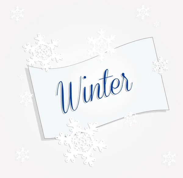 Winter briefkaart — Stockfoto