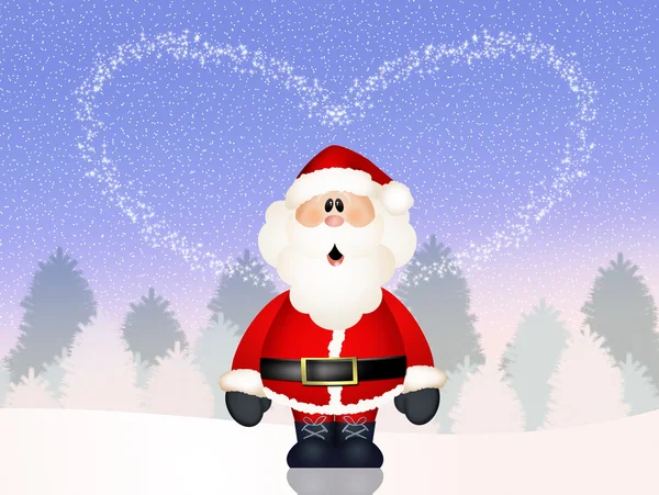 Santa claus liefde — Stockfoto