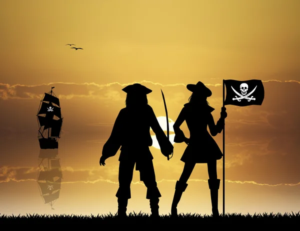 Piratas — Fotografia de Stock
