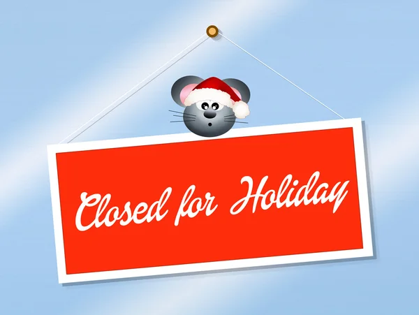 Closed for holidays — Stock Photo, Image