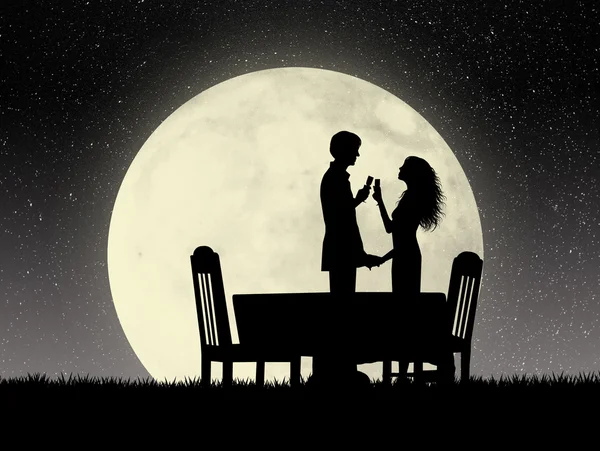 Романтический ужин — стоковое фото