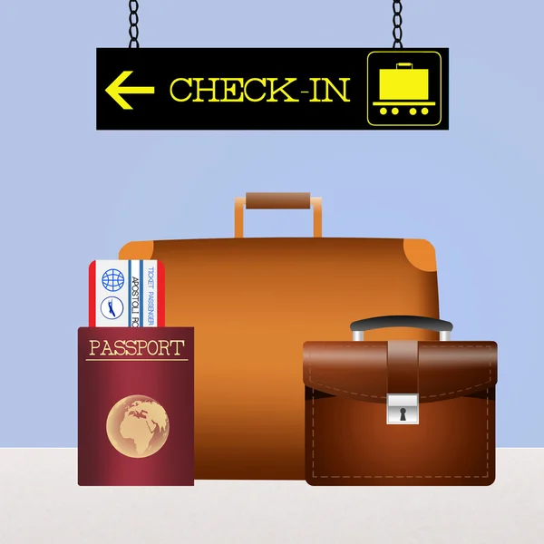 Pemeriksaan bagasi — Stok Foto