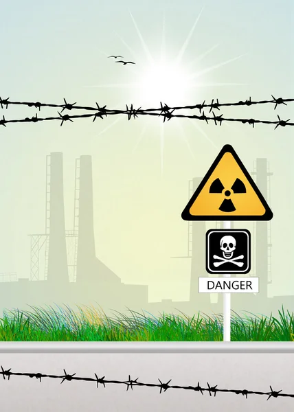 Radiation hazard risk — Stock Photo, Image