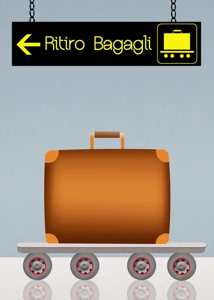 Bagage claim — Stockfoto