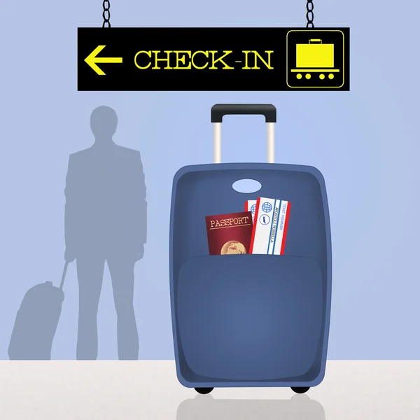 Baggage checked — Stock Photo, Image