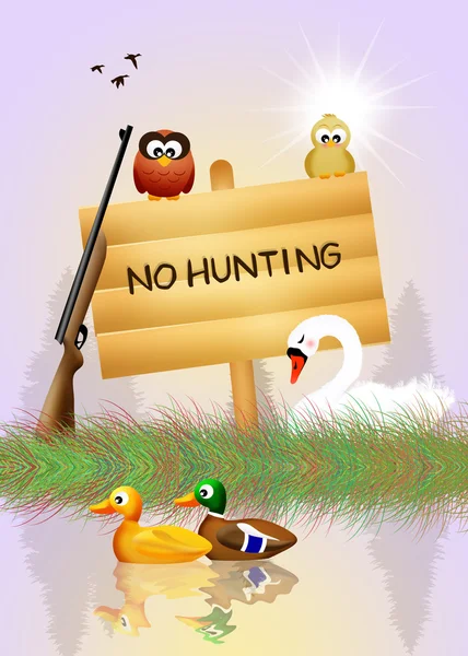 Hunting ban — Stockfoto