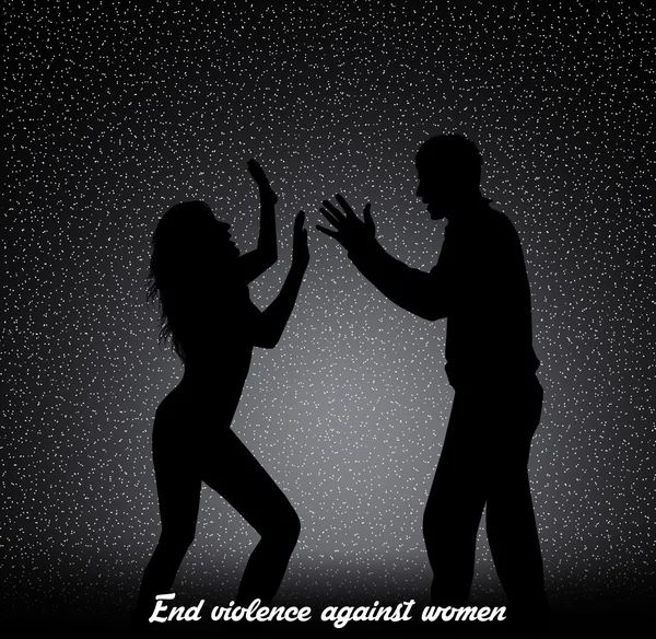 Porre fine alla violenza contro le donne — Foto Stock