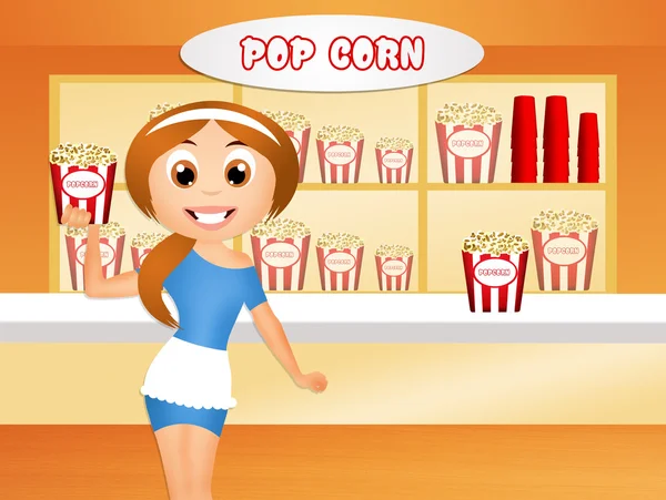 Popcorn obchod — Stock fotografie