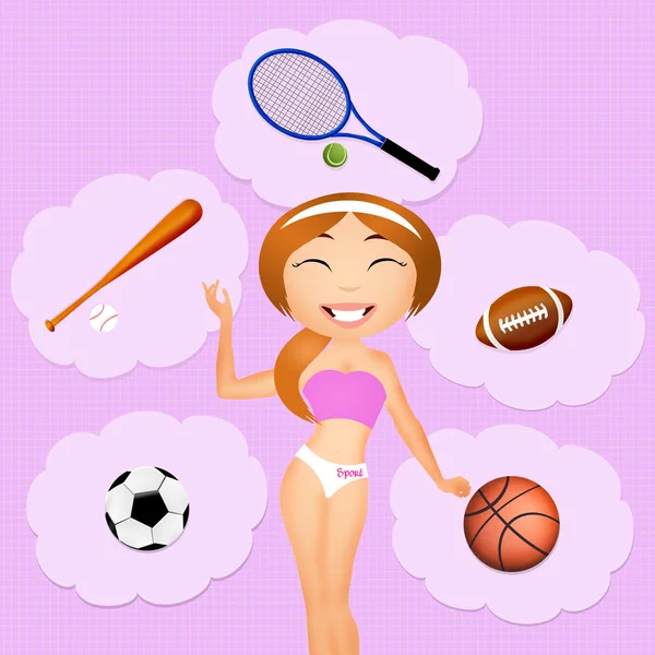 Sporty girl — Stock Photo, Image