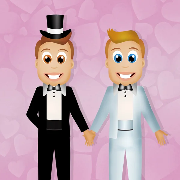 Homosexuella äktenskap — Stockfoto