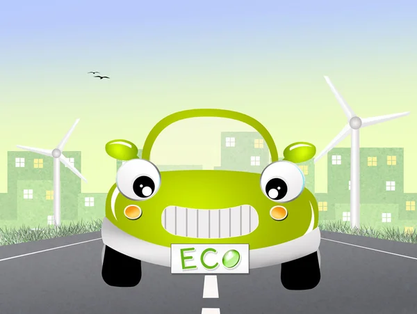 Carro Eco — Fotografia de Stock