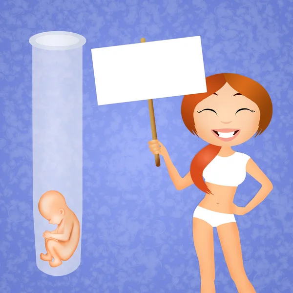 Test-tube baby — Stock Photo, Image
