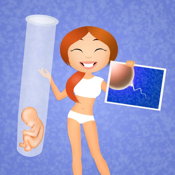 Test-tube baby — Stock Photo, Image