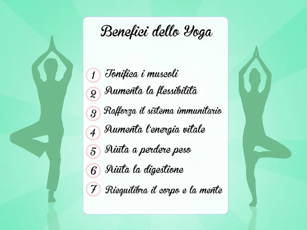 Beneficios del yoga — Foto de Stock