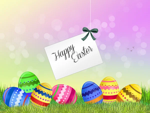 Velikonoční malovaná vajíčka — Stock fotografie