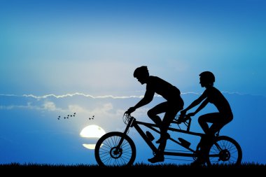 Gün batımında Tandem