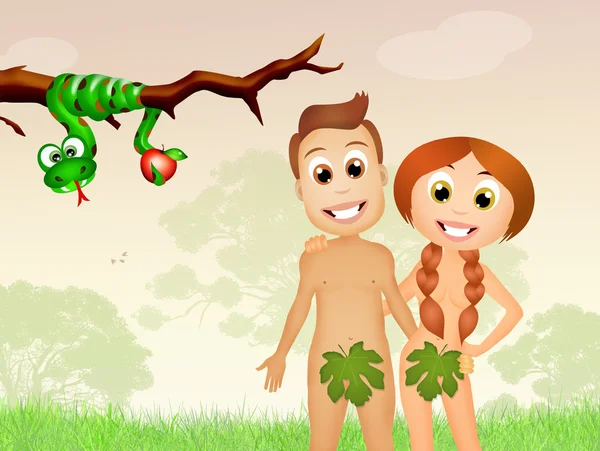 Adam and Eve — Stock Photo, Image