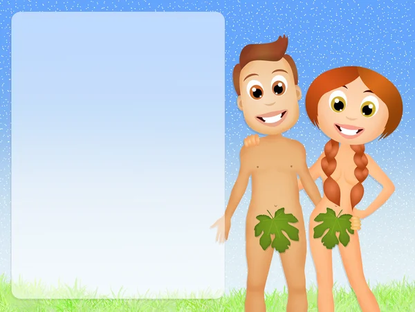 Адам и Ева — стоковое фото