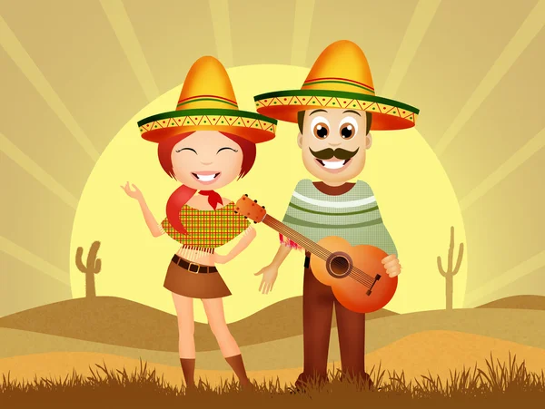 Mexican couple — Stock Photo, Image