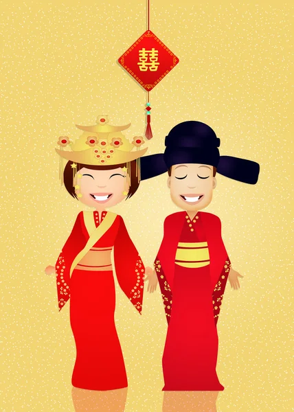 Chinees huwelijk — Stockfoto