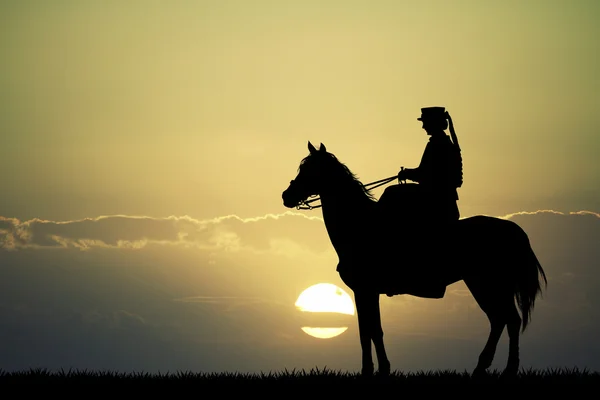 Femme de cheval — Photo