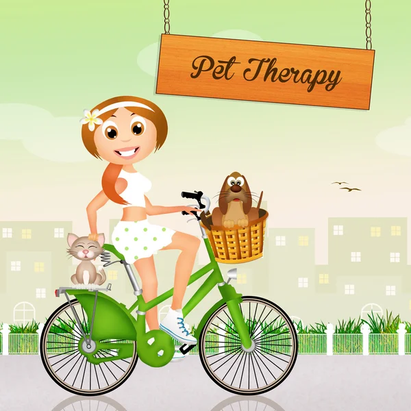 Terapia animale domestico — Foto Stock