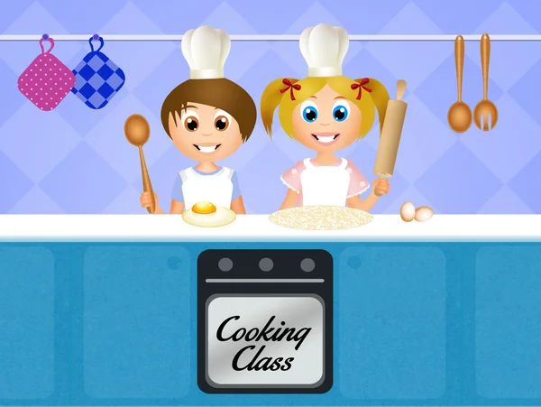 Cours de cuisine pour enfants — Photo