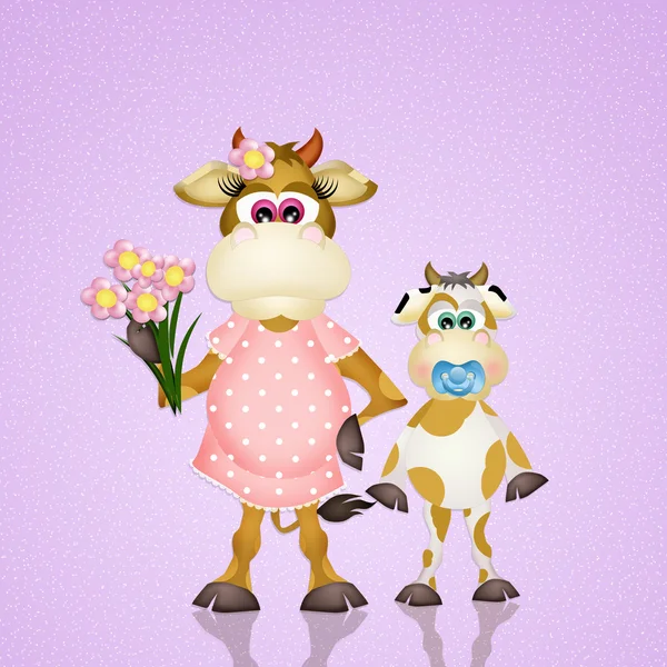 Vaca madre —  Fotos de Stock