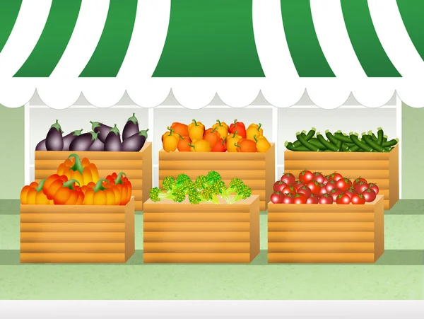 Shop of vegetables — Stock Photo, Image