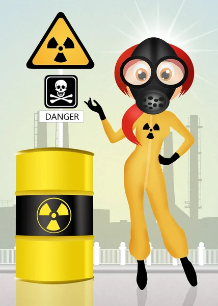 Radyasyon tehlike risk — Stok fotoğraf