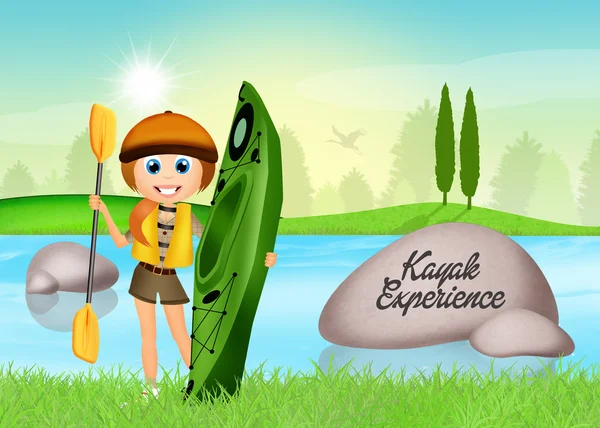 Esperienza kayak — Foto Stock