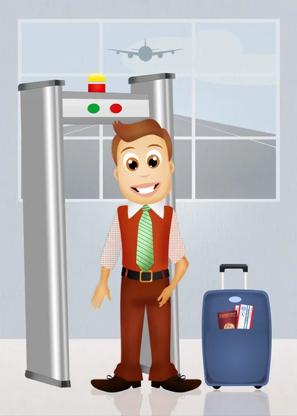 Airport security — Stock Photo, Image