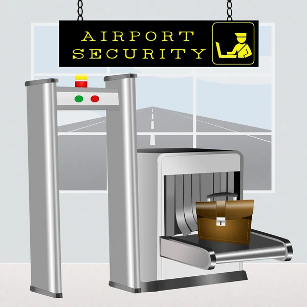 Sicurezza aeroportuale — Foto Stock