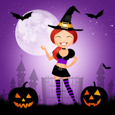 Cadılar Bayramı kartpostalı