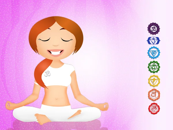 Seven chakras — Stock Photo, Image