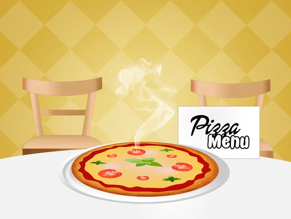 Pizza menü — Stok fotoğraf