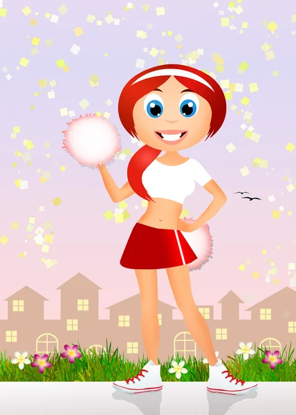 Cheerleader — Stockfoto