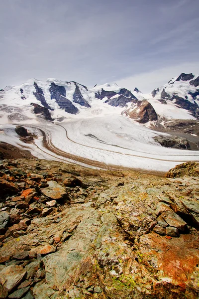 Vista desde el glaciar Diavolezza — Foto de Stock