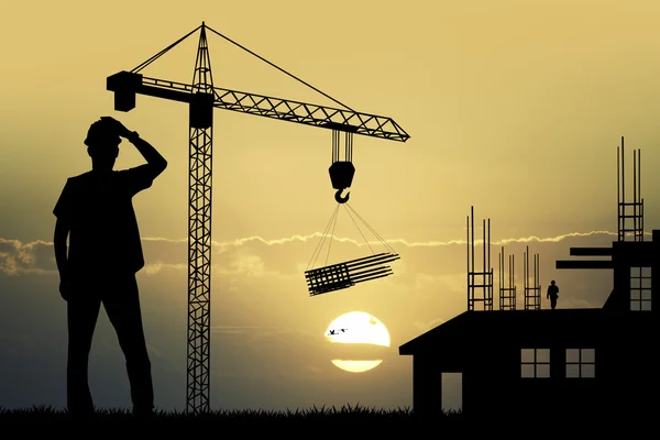 Worker construction — Stock Photo, Image